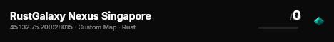 RustGalaxy Nexus Singapore live status badge