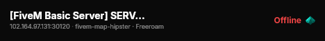 [FiveM Basic Server] SERVER SHADOW live status badge