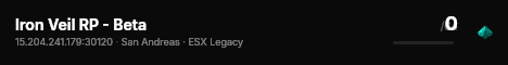 Iron Veil RP - Beta live status badge