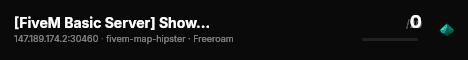 [FiveM Basic Server] Show Case Server live status badge