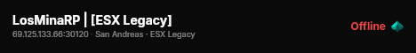 LosMinaRP | [ESX Legacy] live status badge