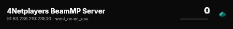 4Netplayers BeamMP Server live status badge