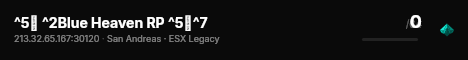 ^5✦ ^2Blue Heaven RP ^5✦^7 live status badge