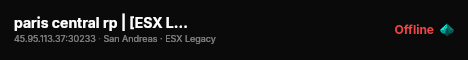 paris central rp | [ESX Legacy] live status badge