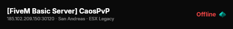 [FiveM Basic Server] CaosPvP live status badge
