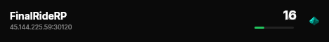 FinalRideRP live status badge