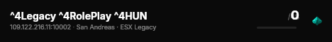 ^4Legacy ^4RolePlay ^4HUN live status badge