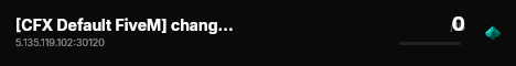 [CFX Default FiveM] change-me live status badge