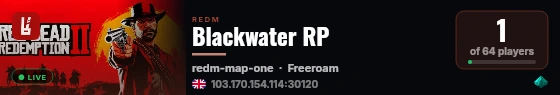 Blackwater RP live status badge