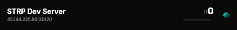 STRP Dev Server live status badge