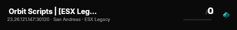  Orbit Scripts | [ESX Legacy] live status badge
