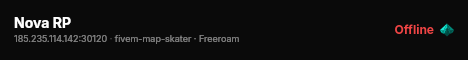 Nova RP live status badge