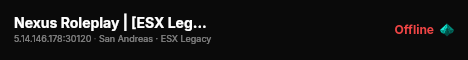 Nexus Roleplay | [ESX Legacy] live status badge