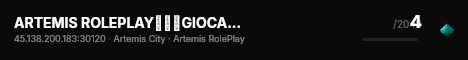 ARTEMIS ROLEPLAY▬↭🡺GIOCA E RICEVI 20€ live status badge