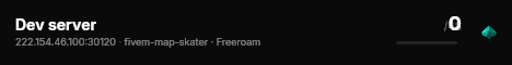 Dev server live status badge