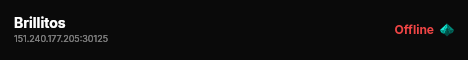Brillitos live status badge