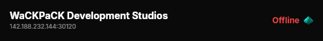 WaCKPaCK Development Studios live status badge