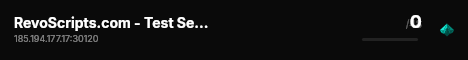 RevoScripts.com - Test Server live status badge