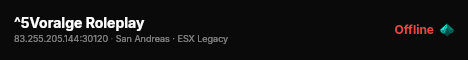 ^5Voralge Roleplay live status badge
