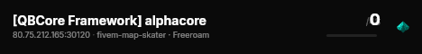 [QBCore Framework] alphacore live status badge