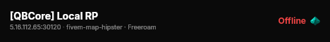 [QBCore] Local RP live status badge