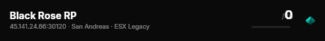 Black Rose RP live status badge