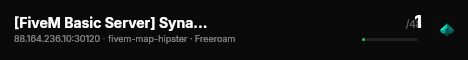 [FiveM Basic Server] Synapse RP live status badge