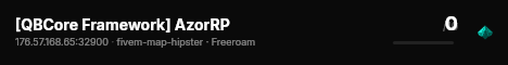 [QBCore Framework] AzorRP live status badge