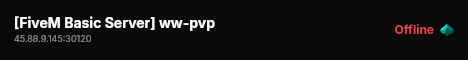 [FiveM Basic Server] ww-pvp live status badge