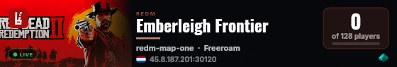 Emberleigh Frontier live status badge