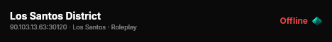 Los Santos District live status badge