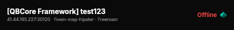 [QBCore Framework] test123 live status badge