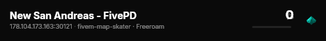 New San Andreas - FivePD live status badge