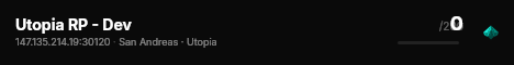 Utopia RP - Dev live status badge
