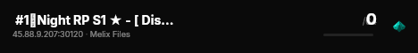  #1〢Night RP S1 ★ - [ Discord.gg/ni0 ] live status badge