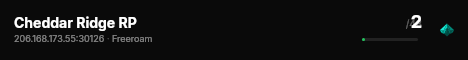 Cheddar Ridge RP live status badge