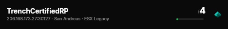TrenchCertifiedRP live status badge