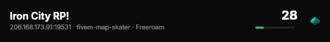 Iron City RP! live status badge