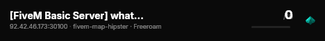 [FiveM Basic Server] whatever live status badge