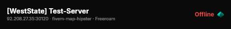 [WestState] Test-Server live status badge