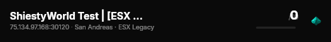 ShiestyWorld Test | [ESX Legacy] live status badge