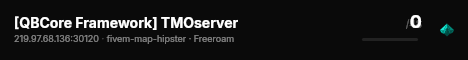 [QBCore Framework] TMOserver live status badge