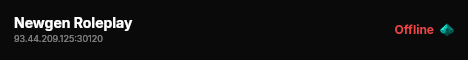 Newgen Roleplay live status badge