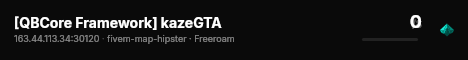 [QBCore Framework] kazeGTA live status badge