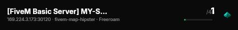 [FiveM Basic Server] MY-Server live status badge