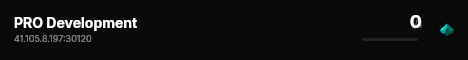PRO Development live status badge