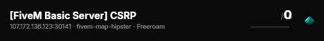 [FiveM Basic Server] CSRP live status badge