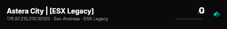 Astera City | [ESX Legacy] live status badge