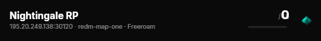 Nightingale RP live status badge
