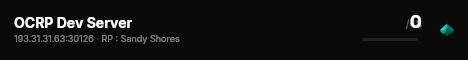 OCRP Dev Server live status badge